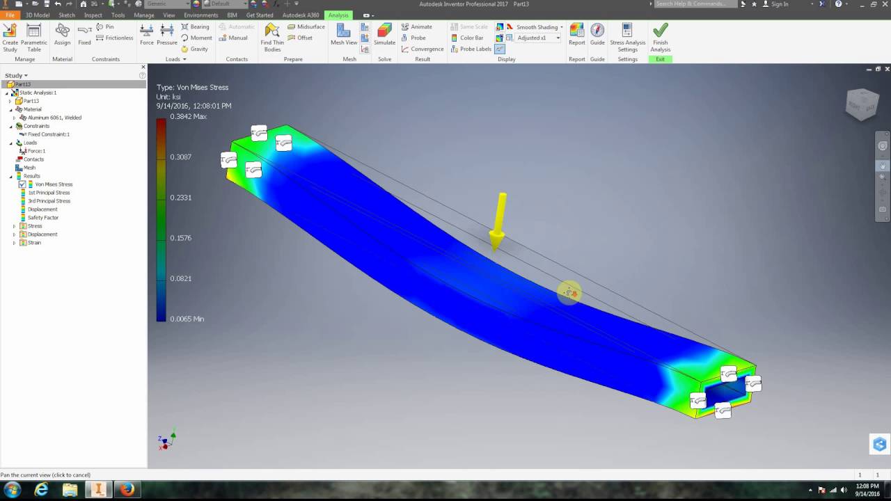autodesk inventor stress analysis tutorial